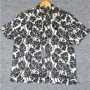 John Varvatos Men's Size XL Short Sleeve‎ Button Down Shirt Tropical Print NWT